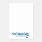 Fliegengeburtfreier typografischer Text Post-it Klebezettel (Vorderseite)