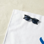 Fliegengeburtfreier typografischer Text Strandtuch (Beispiel)