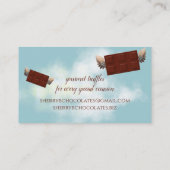 Fliegengel-Schokoladenriegel Konditorei Visitenkarte (Rückseite)