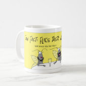 Fliegengeschmack mit ihrer Fußkaffee-Tasse Kaffeetasse (Vorderseite Links)
