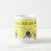 Fliegengeschmack mit ihrer Fußkaffee-Tasse Kaffeetasse (Mittel)