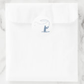 Fliegengießen Runder Aufkleber (Tasche)