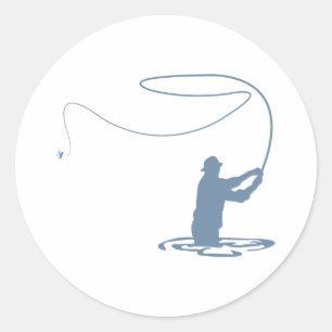 Fliegengießen Runder Aufkleber