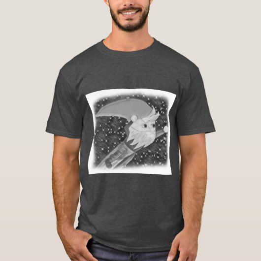 Fliegengnome-Shirt, dunkle Farben T-Shirt (Vorderseite)