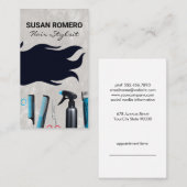 Fliegenhair | Hair Stylist Tools Terminkarte (Vorne/Hinten)