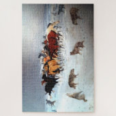 Fliegenhaofs Wolf Pack Angriffspferde Puzzle (Vertikal)