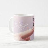 Fliegenhoch am Finger Kaffeetasse (Vorderseite Links)