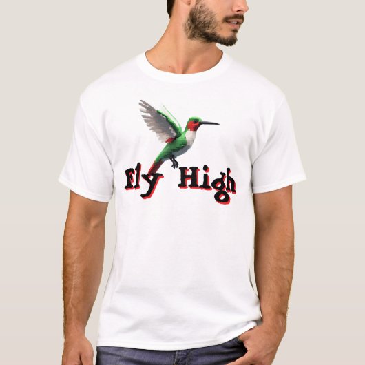 Fliegenhoch Hummingbird T-Shirt (Vorderseite)