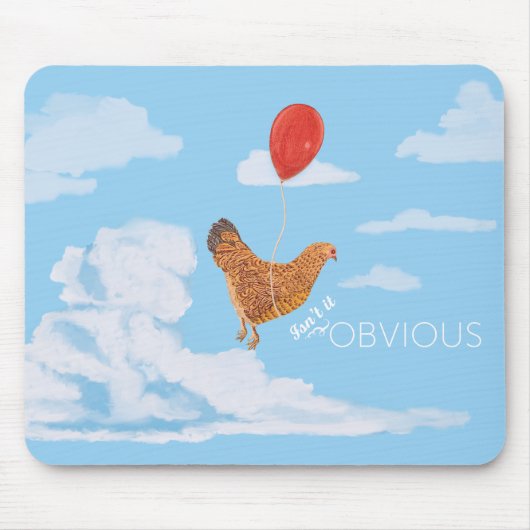 Fliegenhuhn mousepad (Vorne)