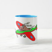 "Fliegenhund", Flugzeug Tasse (Zentrum)