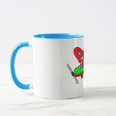 "Fliegenhund", Flugzeug Tasse (Links)