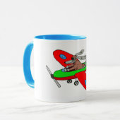"Fliegenhund", Flugzeug Tasse (Vorderseite Links)