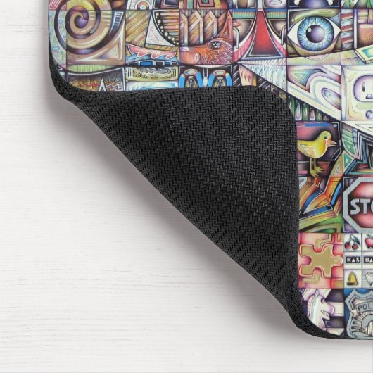 Fliegenmosaik-Mausunterlage Mousepad (Ecke)