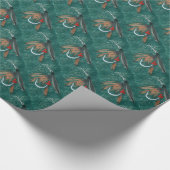 Fliegenpapier "Eiserner Blauer Nagel" Geschenkpapier (Ecke)
