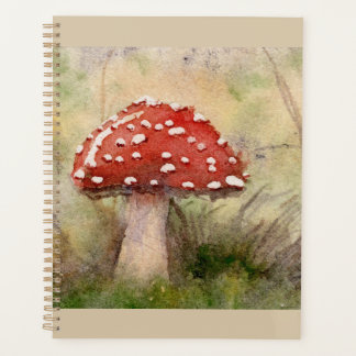 Fliegenpilz Amanita Muscaria Aquarell Pilz Planer