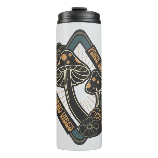 Fliegenpilz Botanical Cottagecore Thermosbecher (Vorderseite)