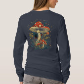 Fliegenpilz Botanical Longsleeve T-Shirt (Rückseite)