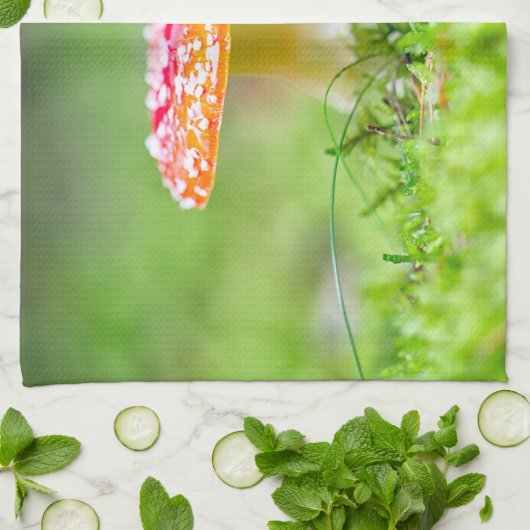 Fliegenpilz Geschirrtuch (Gefaltet)