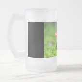 Fliegenpilz Mattglas Bierglas (Links)