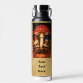 Fliegenpilz und Gnome Trinkflasche (Vorne)
