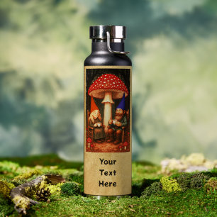 Fliegenpilz und Gnome Trinkflasche