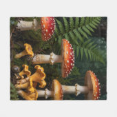 Fliegenpilze Wald Botanisch Fleecedecke (Vorderseite (Horizontal))