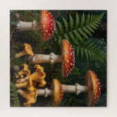 Fliegenpilze Wald Botanisch Puzzle (Horizontal)