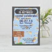 Fliegenruhe-Party Einladung (Stehend Vorderseite)