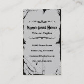 Fliegenschädel Visitenkarte (Rückseite)