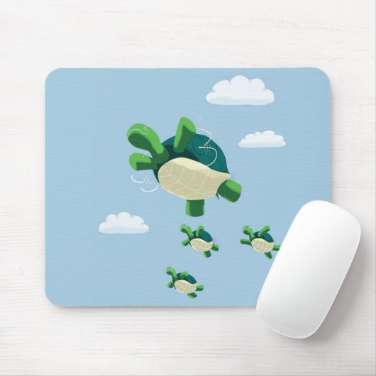 Fliegenschildkröte Mousepad (Mit Mouse)