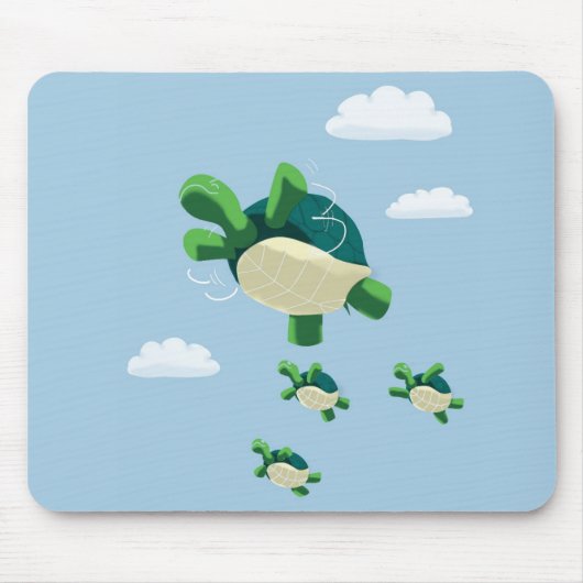 Fliegenschildkröte Mousepad (Vorne)