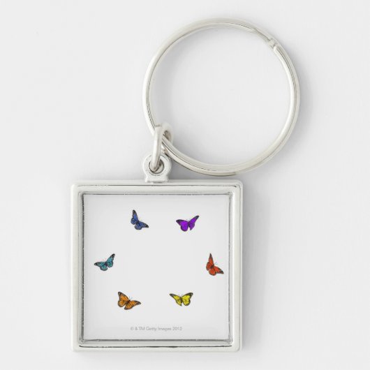 Fliegenschmetterlinge Schlüsselanhänger (Vorne)