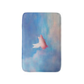 Fliegenschwein-Badmatte Badematte (Vorderseite Vertikal)