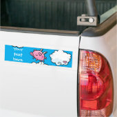 Fliegenschwein bewölkt kundengerechten autoaufkleber (Auf Lkw)