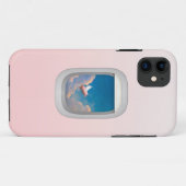 Fliegenschwein durch Flugzeugfenster iphone Fall Case-Mate iPhone Hülle (Rückseite (Horizontal))