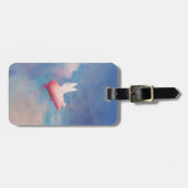 Fliegenschwein-Gepäckanhänger Gepäckanhänger (Vorderseite horizontal)