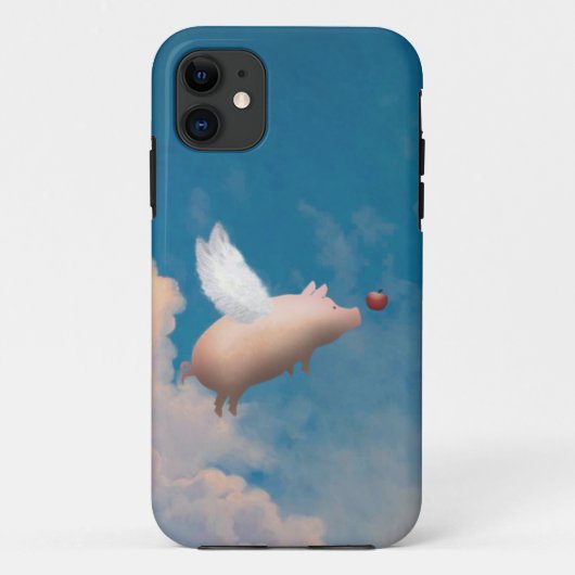 Fliegenschwein iphone Fall Case-Mate iPhone Hülle (Rückseite)