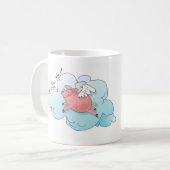 Fliegenschwein-Kaffee-Tasse Kaffeetasse (Vorderseite Links)