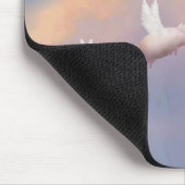 Fliegenschwein mit Fliegenferkeln Mousepad (Ecke)