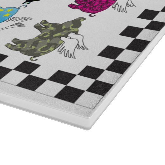 Fliegenschwein-Schneidebrett Schneidebrett (Ecke)