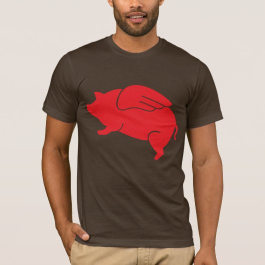 Fliegenschwein 🐷 T-Shirt (Vorderseite)