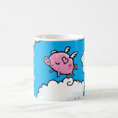 Fliegenschwein tanzt auf kundengerechte Tasse der (Mittel)