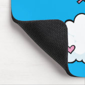 Fliegenschwein tanzt auf Wolken Mousepad (Ecke)