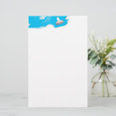 Fliegenschweinbriefpapier Briefpapier (Stehend Vorderseite)