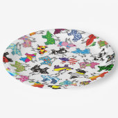 Fliegenschweine auf einem Pappteller (Schrägansicht)