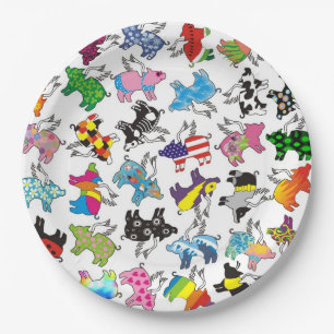 Fliegenschweine auf einem Pappteller