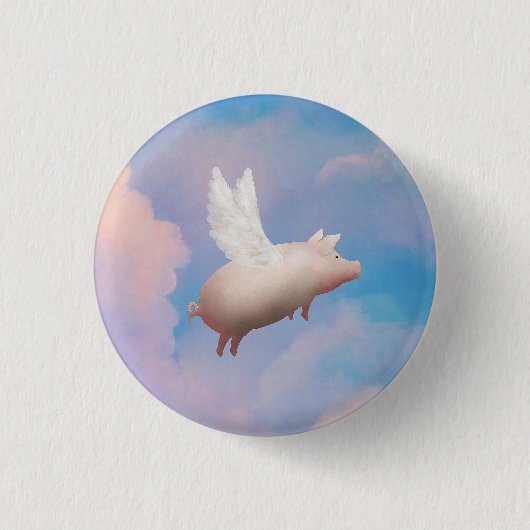 Fliegenschweinknopf Button (Vorderseite)