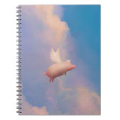 Fliegenschweinnotizbuch Notizblock (Vorderseite)