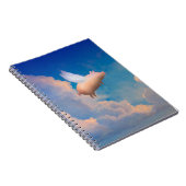 Fliegenschweinnotizbuch Notizblock (Rechte Seite)