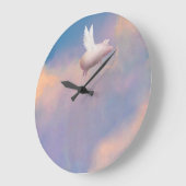 Fliegenschweinuhr Große Wanduhr (Winkel)